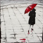 Red Umbrella 36 x 36