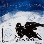 Rainy Day Crows - 10" x 10"